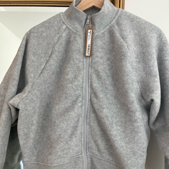 NWT Skims Fitted Fleece Track Jacket - Picture 4 of 7